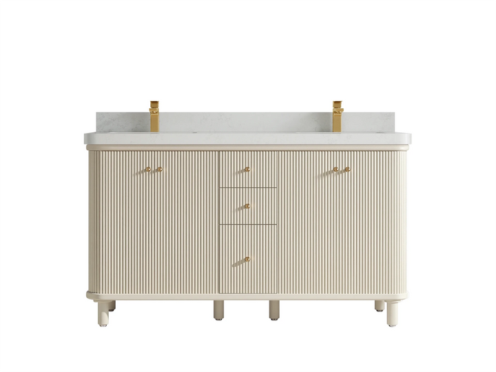 Miami 60 in. W x 22 in. D Double Sink Bathroom Vanity - photo 18