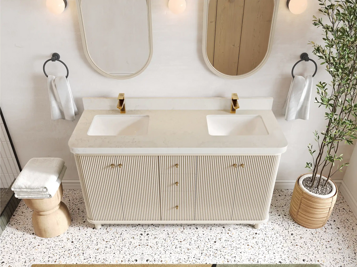 Miami 60 in. W x 22 in. D Double Sink Bathroom Vanity - photo 17