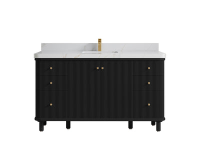 Miami 60 in. W x 22 in. D Single Sink Bathroom Vanity - Willow Bath and Vanity