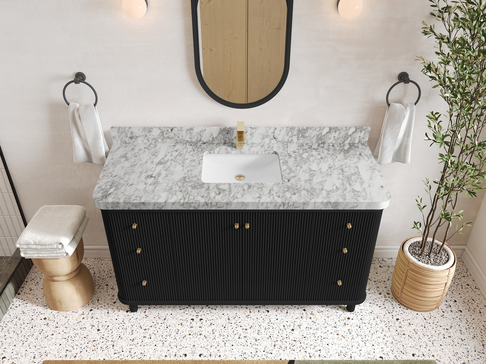 Miami 60 in. W x 22 in. D Single Sink Bathroom Vanity - Willow Bath and Vanity