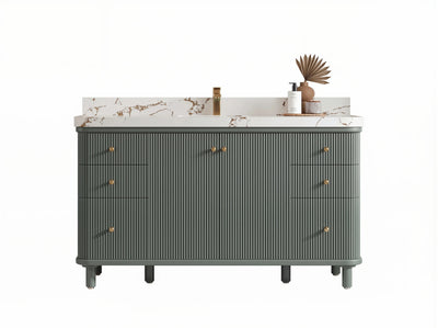 Miami 60 in. W x 22 in. D Single Sink Bathroom Vanity - Willow Bath and Vanity