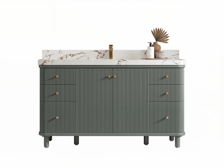 Miami 60 in. W x 22 in. D Single Sink Bathroom Vanity - photo 1
