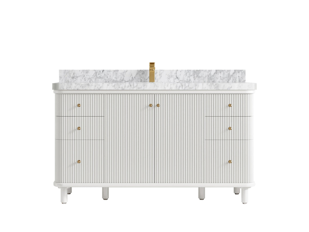 Miami 60 in. W x 22 in. D Single Sink Bathroom Vanity - Willow Bath and Vanity