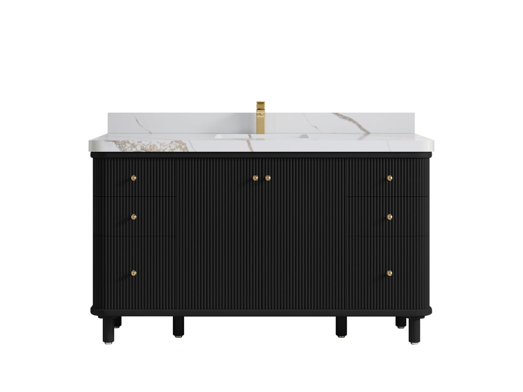 Miami 60 in. W x 22 in. D Single Sink Bathroom Vanity - Willow Bath and Vanity