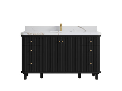 Miami 60 in. W x 22 in. D Single Sink Bathroom Vanity - Willow Bath and Vanity