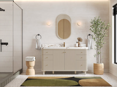 Miami 60 in. W x 22 in. D Single Sink Bathroom Vanity - Willow Bath and Vanity