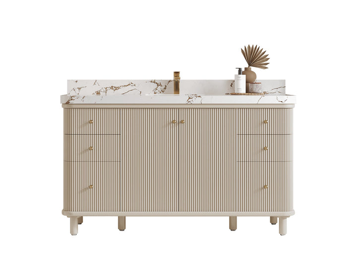 Miami 60 in. W x 22 in. D Single Sink Bathroom Vanity - photo 1