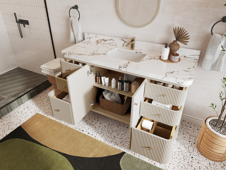 Miami 60 in. W x 22 in. D Single Sink Bathroom Vanity - photo 3