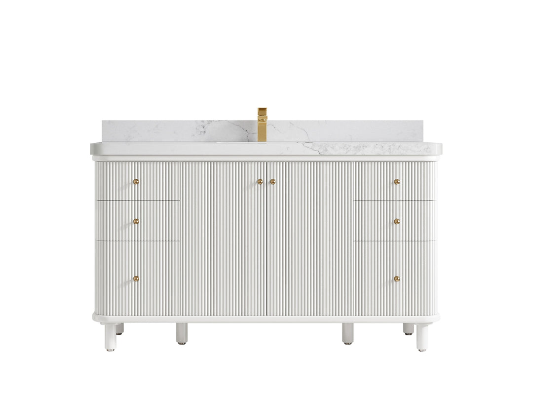 Miami 60 in. W x 22 in. D Single Sink Bathroom Vanity - Willow Bath and Vanity