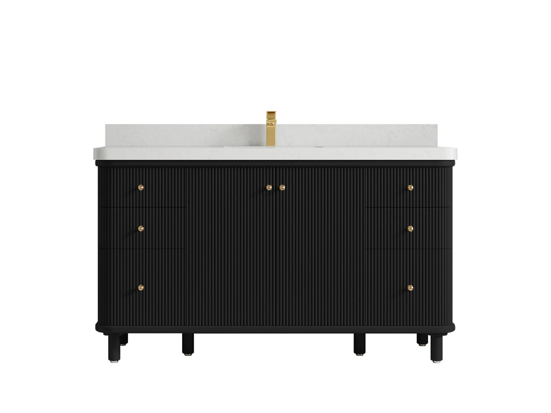 Miami 60 in. W x 22 in. D Single Sink Bathroom Vanity - Willow Bath and Vanity