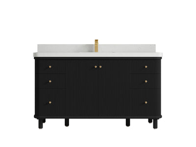 Miami 60 in. W x 22 in. D Single Sink Bathroom Vanity - Willow Bath and Vanity