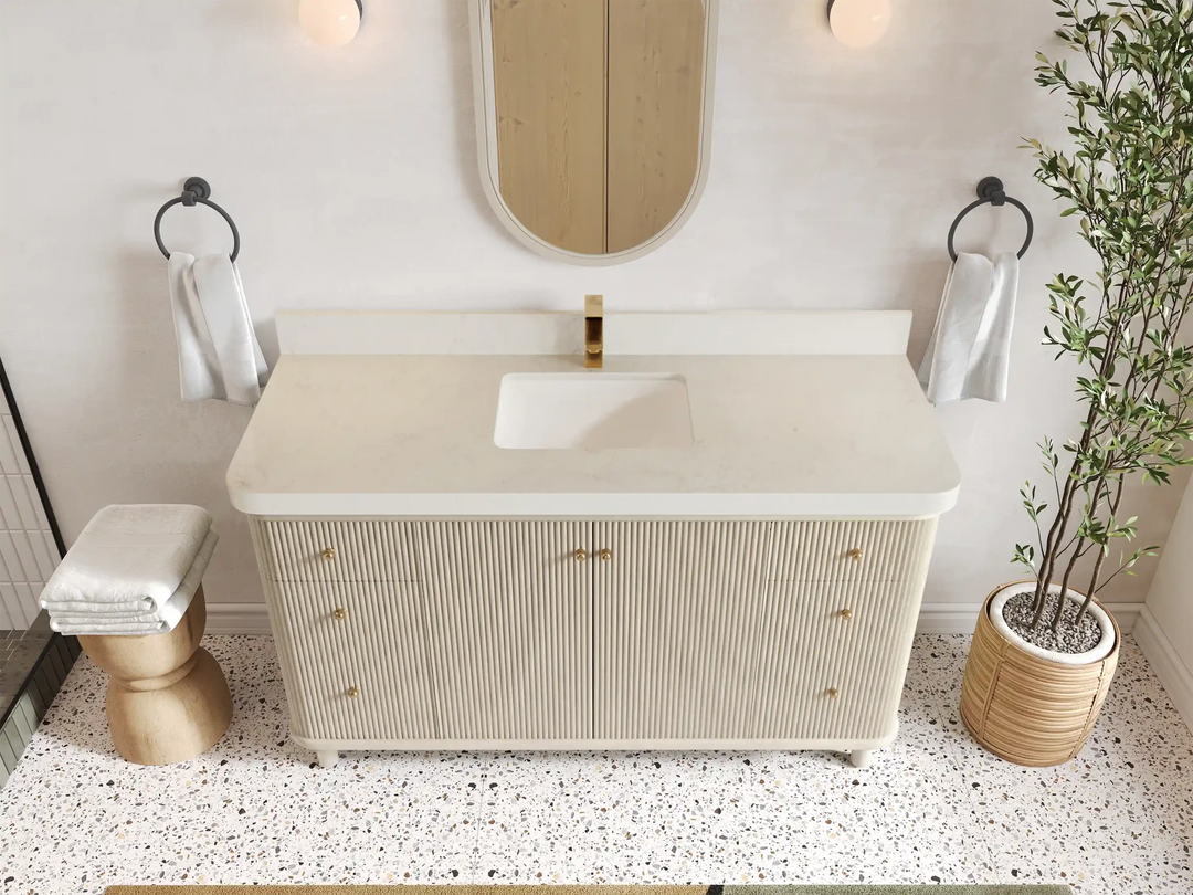 Miami 60 in. W x 22 in. D Single Sink Bathroom Vanity | 
              
                Alabaster
                
                  
             - MIA-CAB-ALB-59S - photo №9