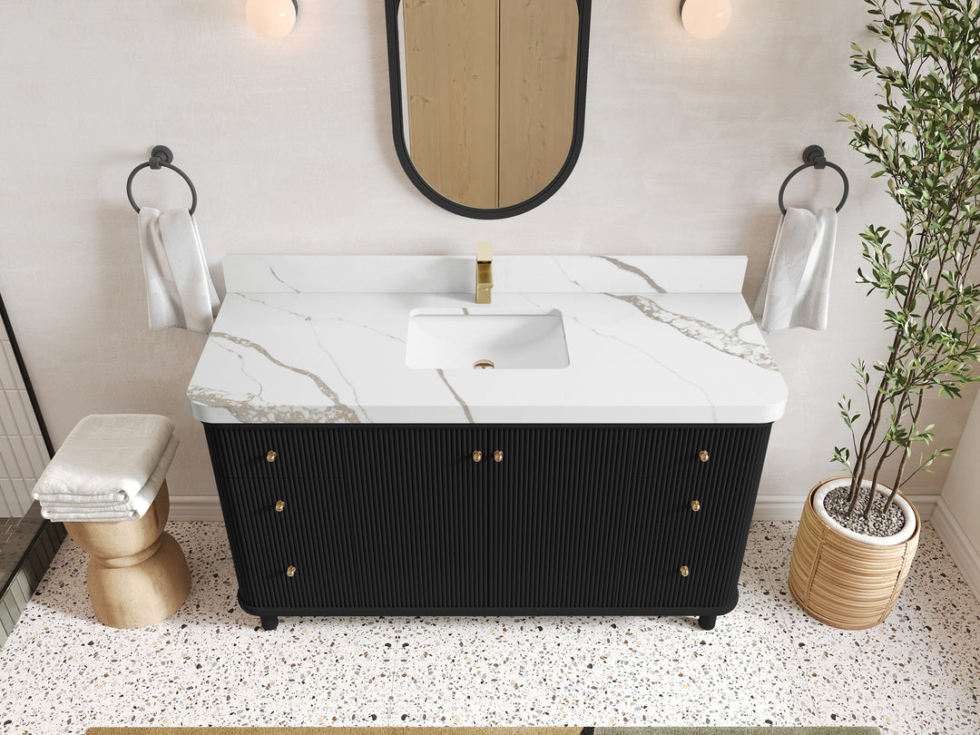 Miami 60 in. W x 22 in. D Single Sink Bathroom Vanity - Willow Bath and Vanity