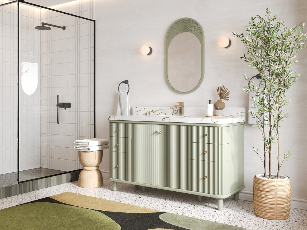 Miami 60 in. W x 22 in. D Single Sink Bathroom Vanity - Willow Bath and Vanity