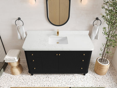 Miami 60 in. W x 22 in. D Single Sink Bathroom Vanity - Willow Bath and Vanity