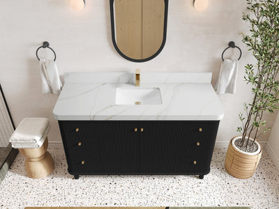 Miami 60 in. W x 22 in. D Single Sink Bathroom Vanity - Willow Bath and Vanity