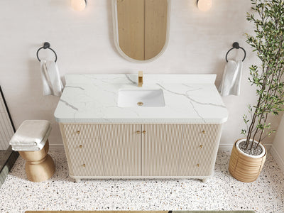 Miami 60 in. W x 22 in. D Single Sink Bathroom Vanity - Willow Bath and Vanity