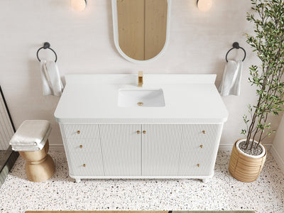 Miami 60 in. W x 22 in. D Single Sink Bathroom Vanity - Willow Bath and Vanity