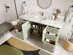 Miami 60 in. W x 22 in. D Single Sink Bathroom Vanity - photo 3