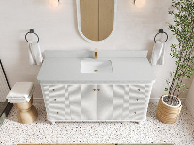 Miami 60 in. W x 22 in. D Single Sink Bathroom Vanity - Willow Bath and Vanity