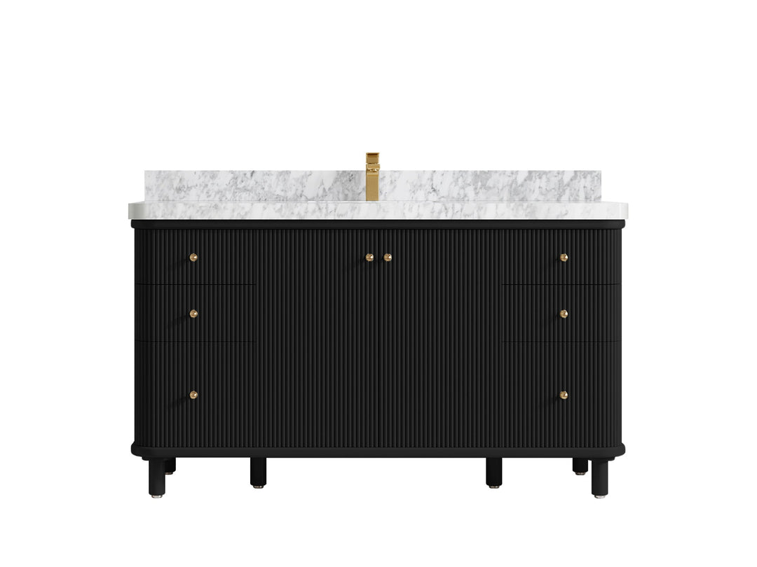 Miami 60 in. W x 22 in. D Single Sink Bathroom Vanity - Willow Bath and Vanity