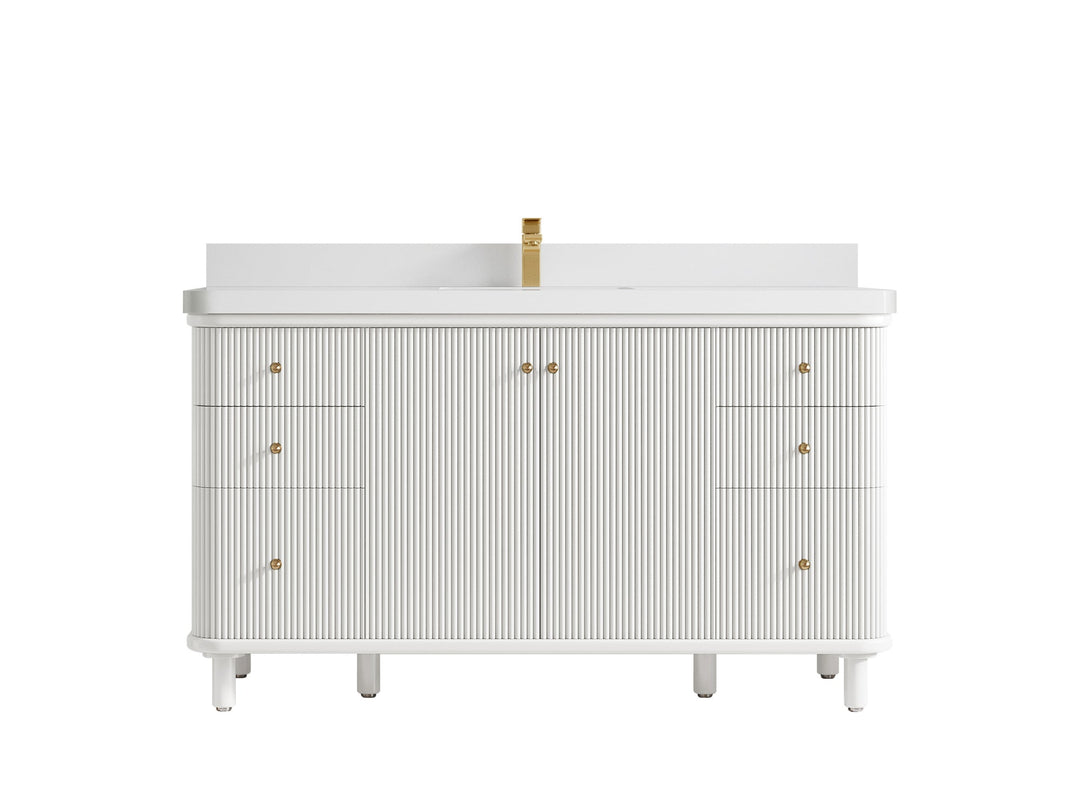 Miami 60 in. W x 22 in. D Single Sink Bathroom Vanity - Willow Bath and Vanity