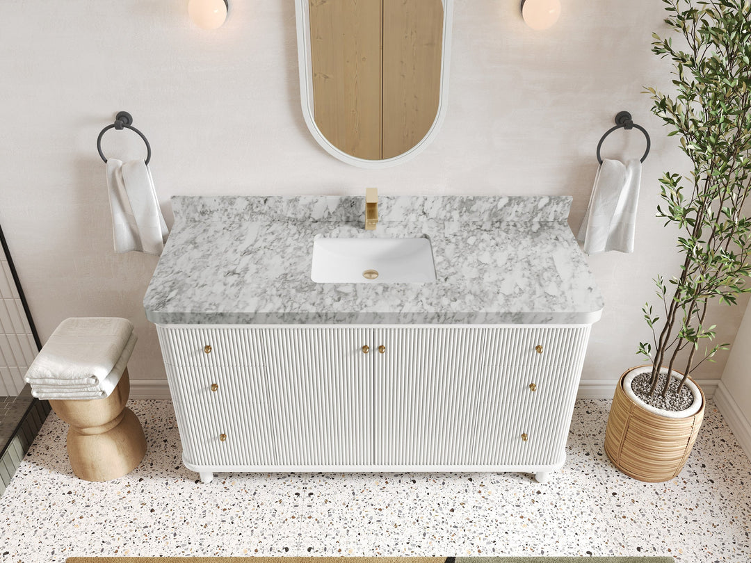 Miami 60 in. W x 22 in. D Single Sink Bathroom Vanity - Willow Bath and Vanity