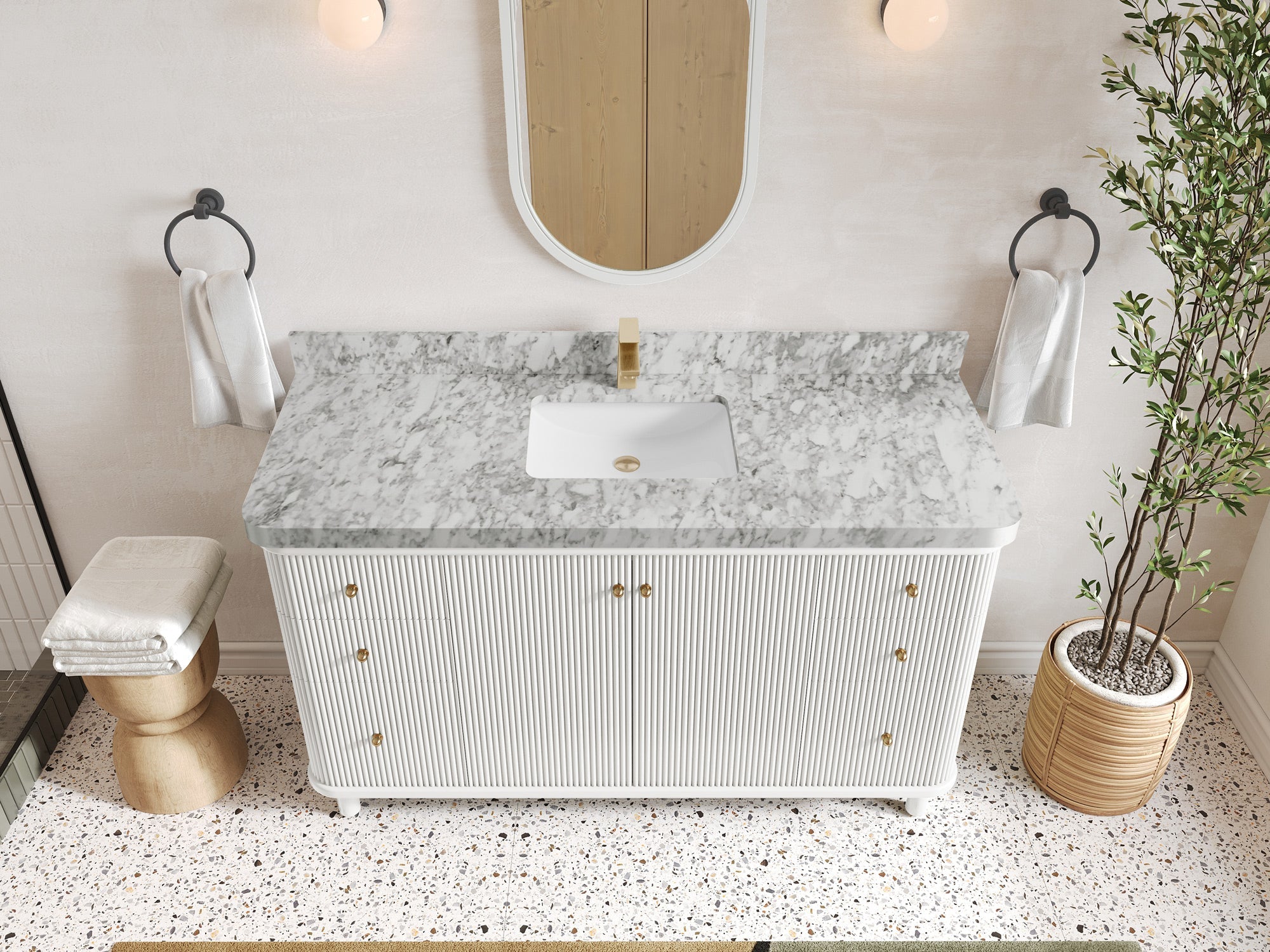 Miami 60 in. W x 22 in. D Single Sink Bathroom Vanity - Willow Bath and Vanity