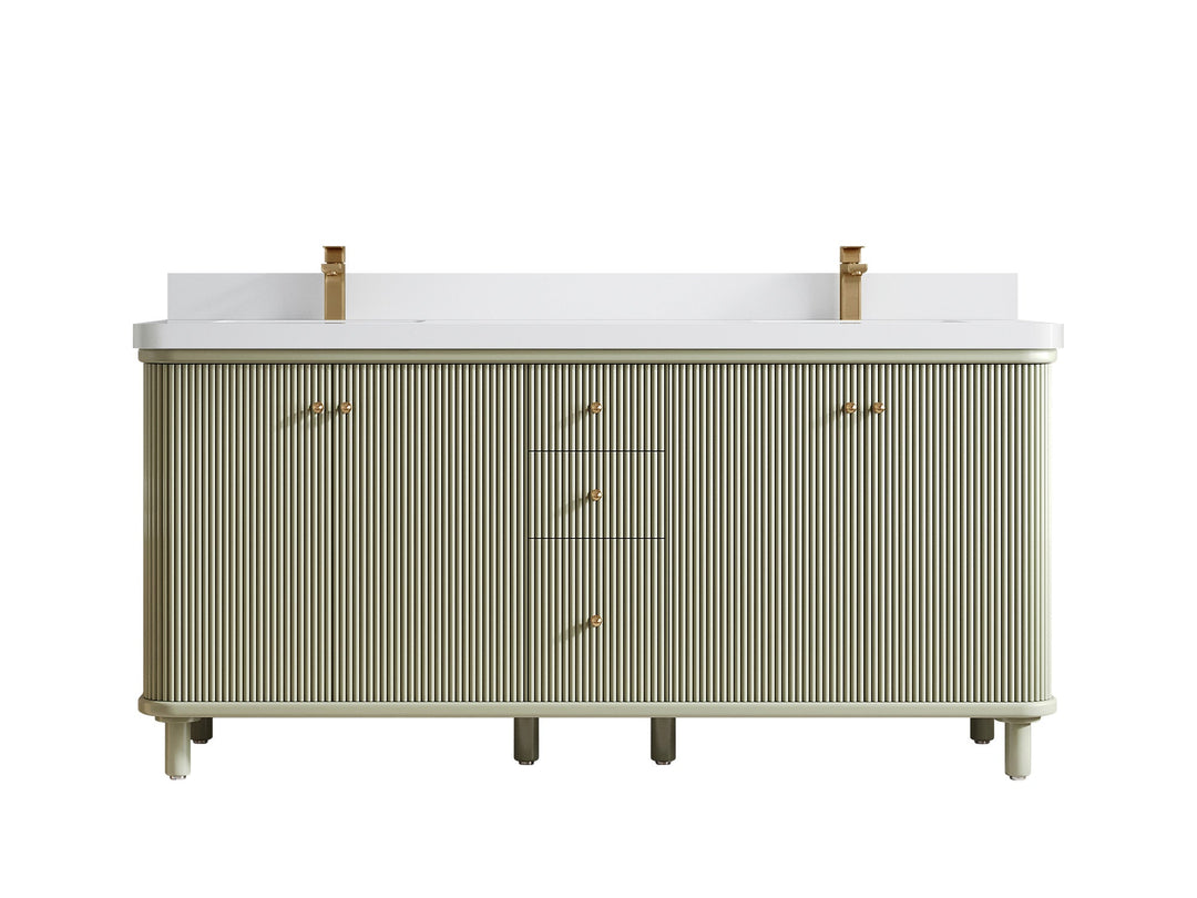 Miami 72 in. W x 22 in. D Double Sink Bathroom Vanity - Willow Bath and Vanity