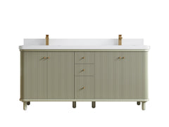 Miami 72 in. W x 22 in. D Double Sink Bathroom Vanity - photo 20