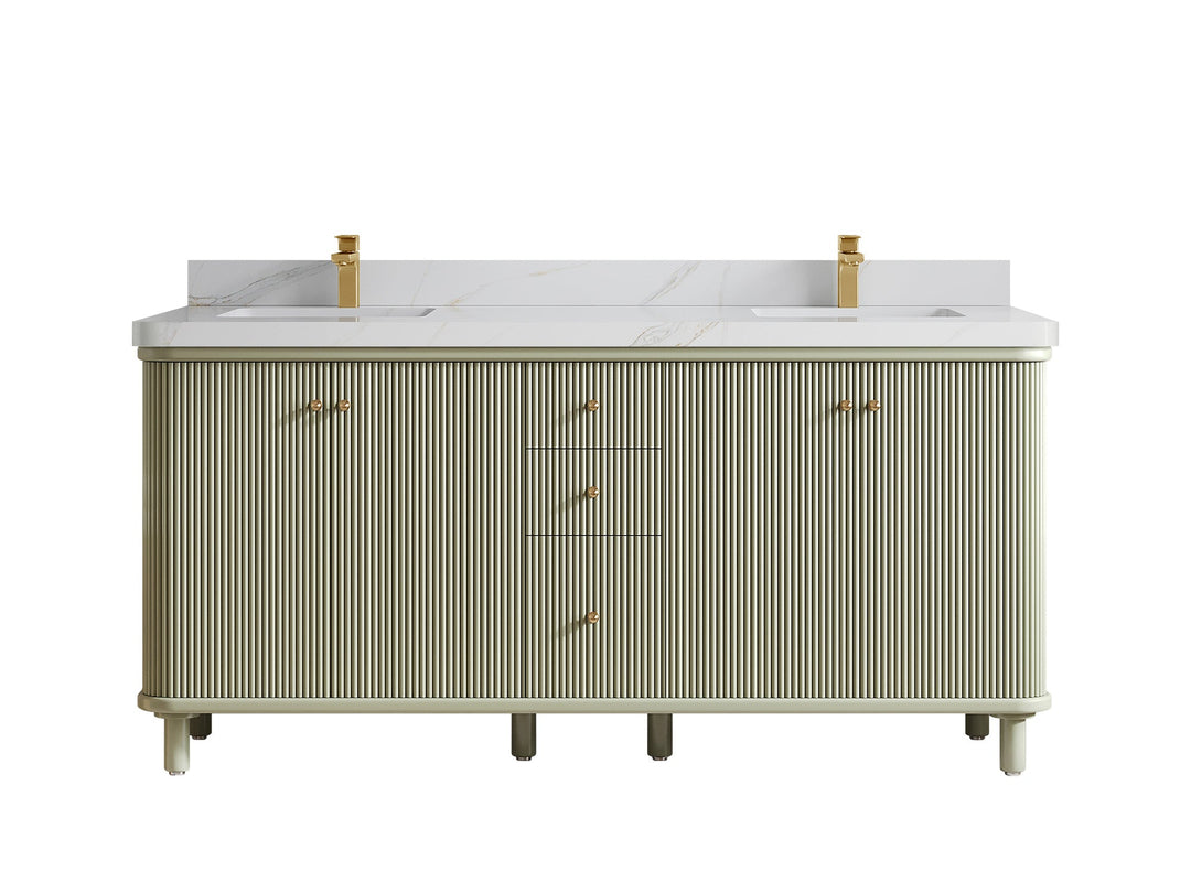Miami 72 in. W x 22 in. D Double Sink Bathroom Vanity - Willow Bath and Vanity
