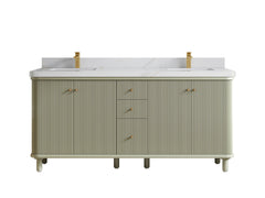 Miami 72 in. W x 22 in. D Double Sink Bathroom Vanity - photo 24