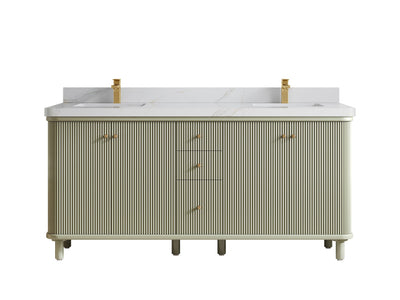 Miami 72 in. W x 22 in. D Double Sink Bathroom Vanity - Willow Bath and Vanity