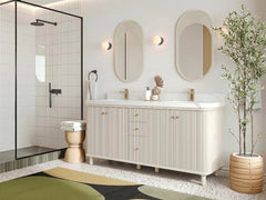 Miami 72 in. W x 22 in. D Double Sink Bathroom Vanity - photo 2