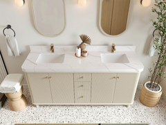 Miami 72 in. W x 22 in. D Double Sink Bathroom Vanity - photo 4