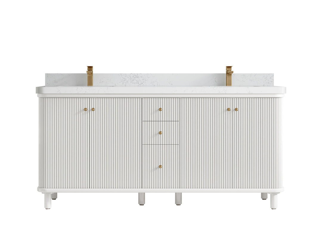 Miami 72 in. W x 22 in. D Double Sink Bathroom Vanity - Willow Bath and Vanity