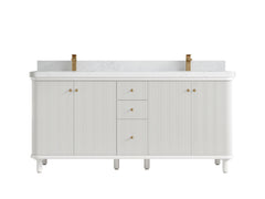 Miami 72 in. W x 22 in. D Double Sink Bathroom Vanity - photo 21