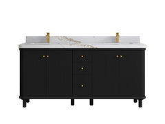 Miami 72 in. W x 22 in. D Double Sink Bathroom Vanity - photo 22