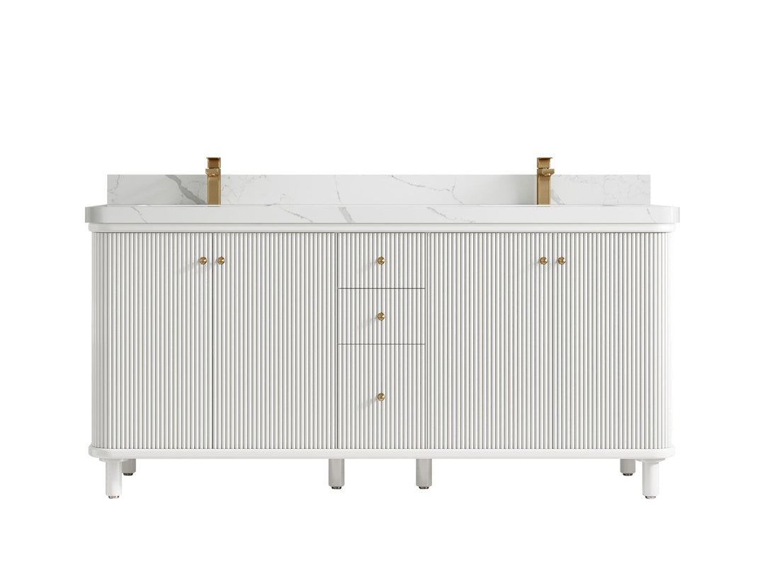 Miami 72 in. W x 22 in. D Double Sink Bathroom Vanity - Willow Bath and Vanity