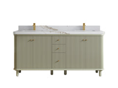 Miami 72 in. W x 22 in. D Double Sink Bathroom Vanity - photo 22