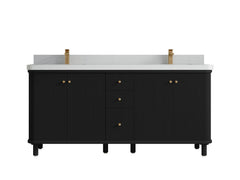 Miami 72 in. W x 22 in. D Double Sink Bathroom Vanity - photo 16