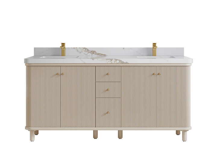 Miami 72 in. W x 22 in. D Double Sink Bathroom Vanity - photo 21