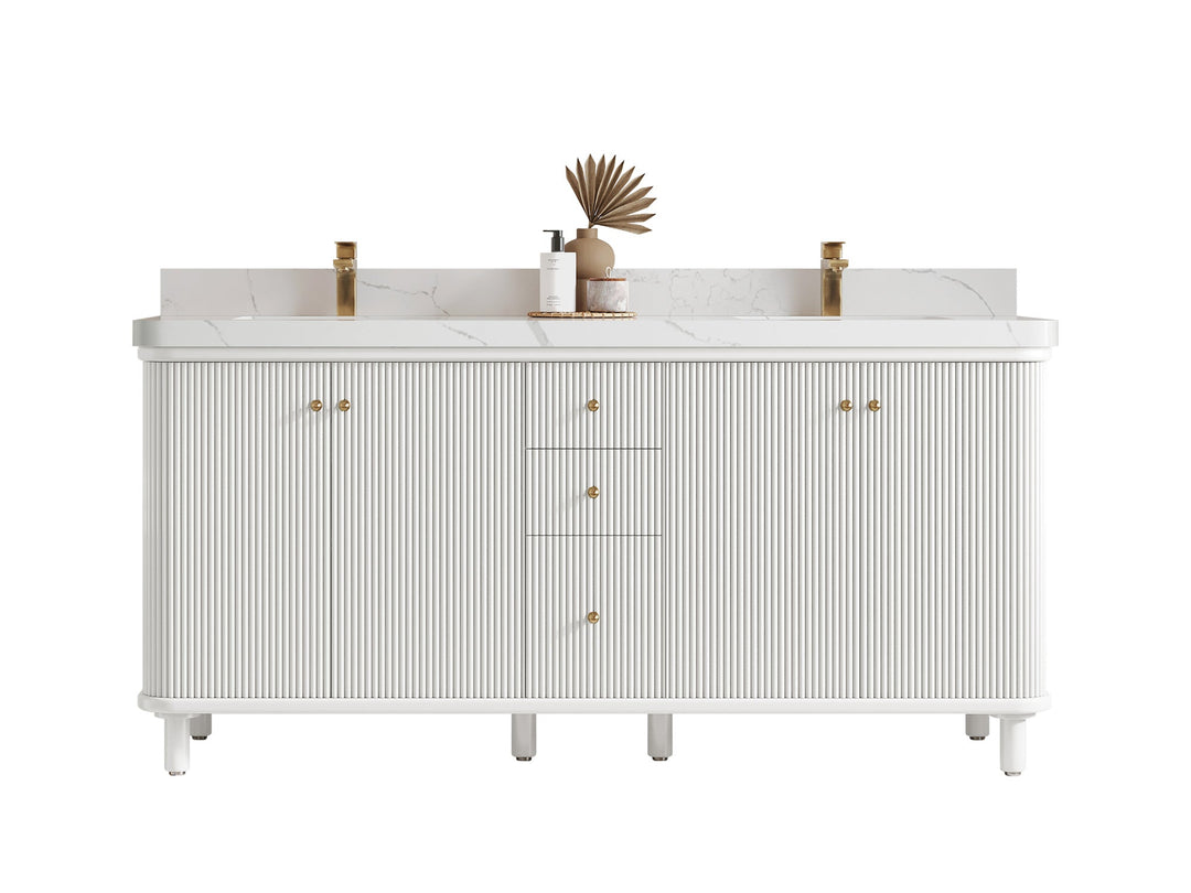 Miami 72 in. W x 22 in. D Double Sink Bathroom Vanity - Willow Bath and Vanity