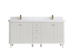 Miami 72 in. W x 22 in. D Double Sink Bathroom Vanity - photo 23
