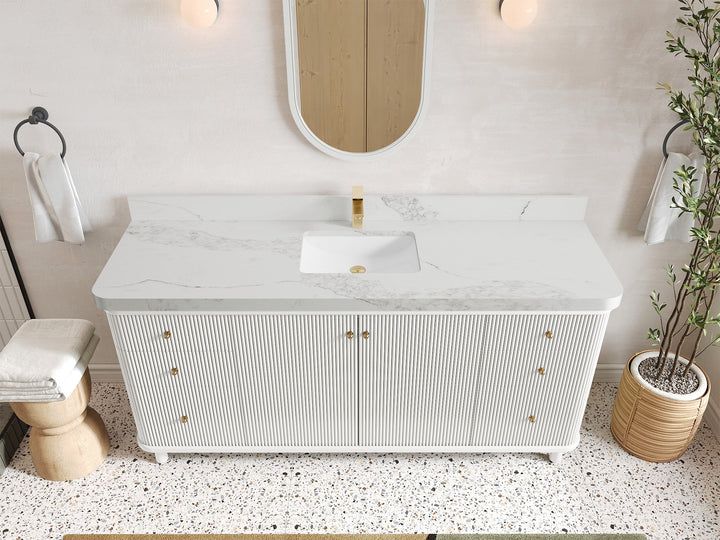 Miami 72 in. W x 22 in. D Double Sink Bathroom Vanity - photo 10