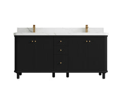 Miami 72 in. W x 22 in. D Double Sink Bathroom Vanity - photo 10