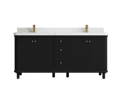 Miami 72 in. W x 22 in. D Double Sink Bathroom Vanity - Willow Bath and Vanity
