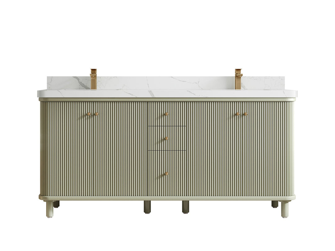 Miami 72 in. W x 22 in. D Double Sink Bathroom Vanity - Willow Bath and Vanity