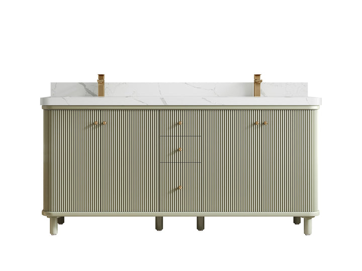 Miami 72 in. W x 22 in. D Double Sink Bathroom Vanity - photo 9
