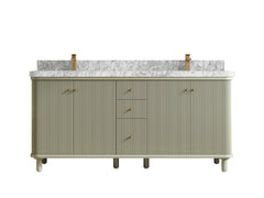 Miami 72 in. W x 22 in. D Double Sink Bathroom Vanity - photo 14